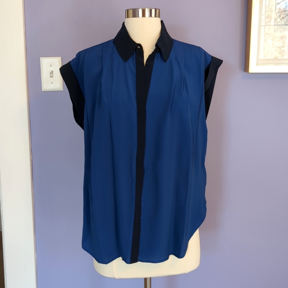 NWT 7 For All Mankind silk top